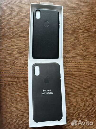 Чехол для iPhone x 10 кожанный