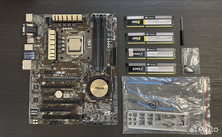 Материнская плата asus Z97-A + i5-4690K + 16GB