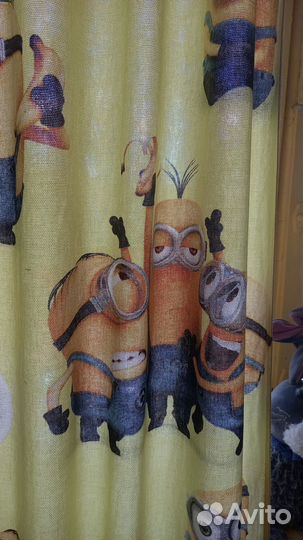 Комплект шторы и покрывало в детскую бу
