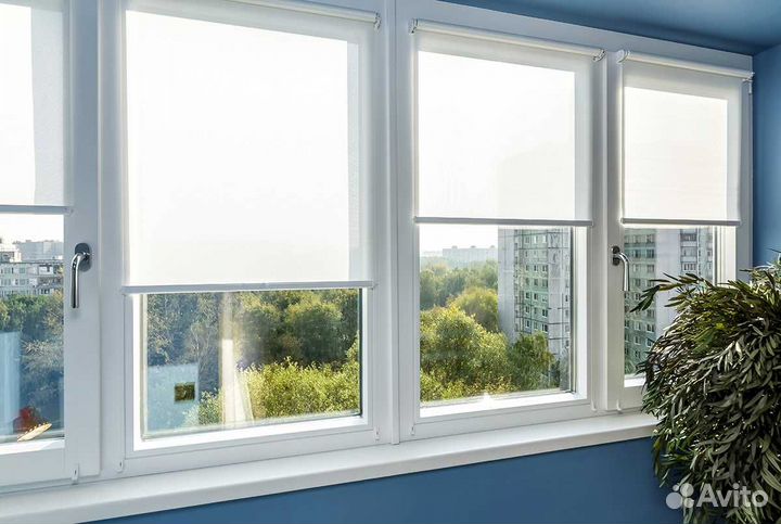 Рулонные жалюзи из ткани полиэстер на заказ