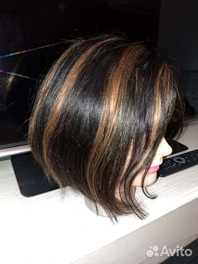 Парик из натуральных волос новый