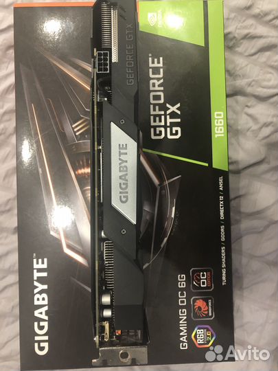 Видеокарта Gtx 1660 6gb gigabyte