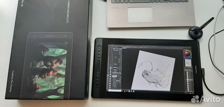Графический планшет-монитор Huion kamvas Pro 16