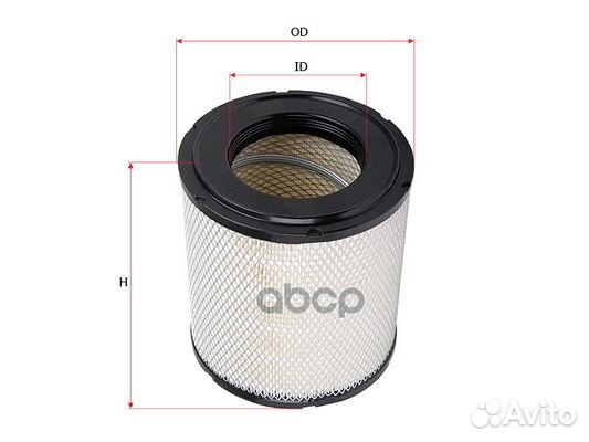 Фильтр воздушный toyota dyna 99- A1177 Sakura