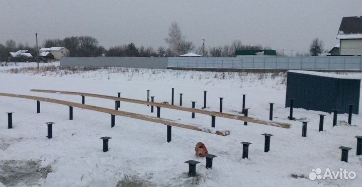 Фундамент винтовые сваи