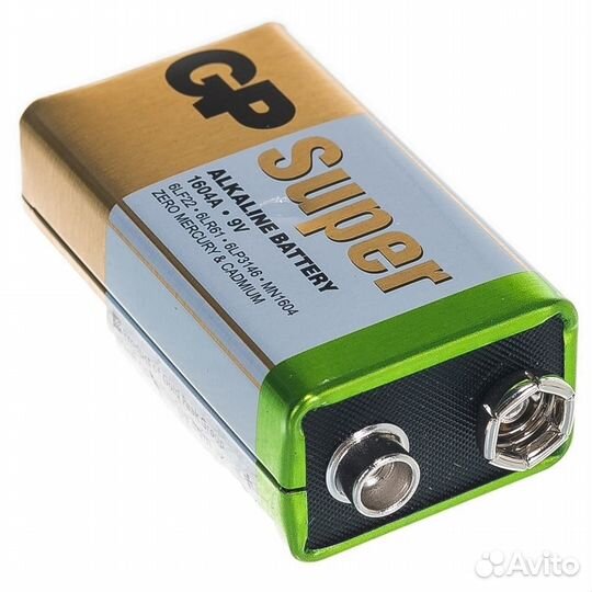 Батарейки GP Super Alkaline 9V крона алкалиновые