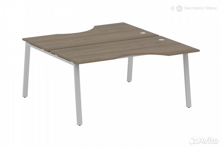 Стол-бенч двойной криволинейный Metal system style