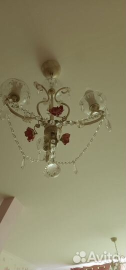 Люстра потолочная италия бу