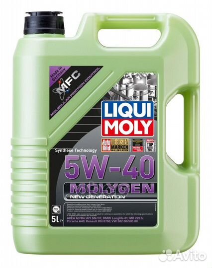 Нс-синт. мот.масло Molygen New Generation 5W-40