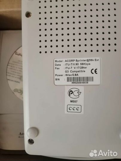 Факс/модем Acorp 56000 Sprinter56K Ext
