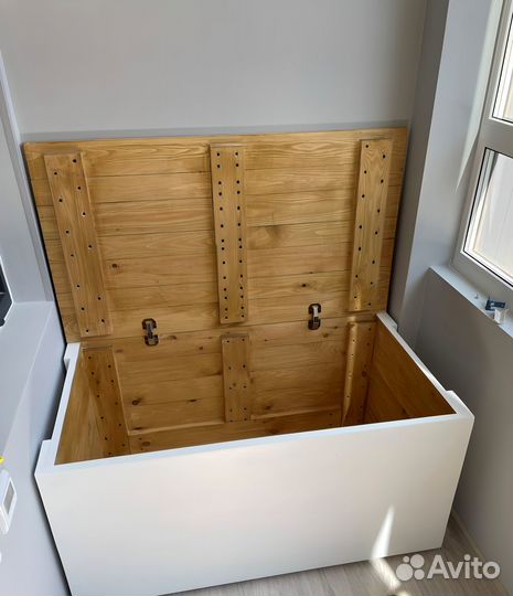 Сундук деревянный из массива (лавочка, ящик)
