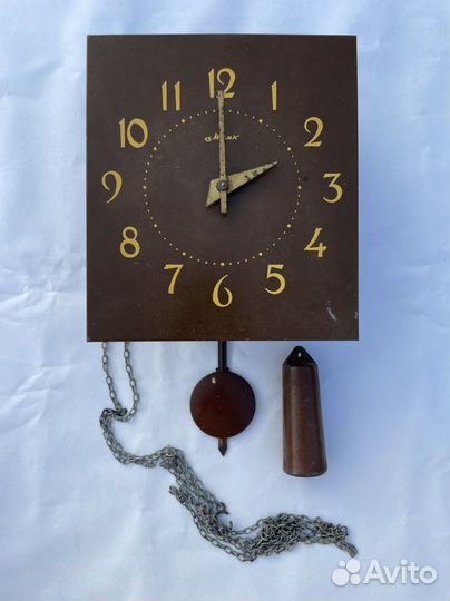 Часы настенные советские Маяк, ходики