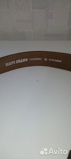 Ремень новый, натур.кожа фирма Mavi (Турция)