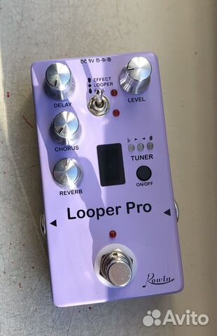 Гитарная педаль Rowin looper(reverb/delay/chorus)