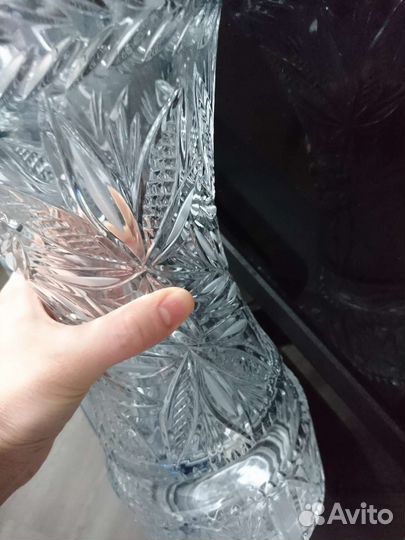 Хрустальная ваза (32см высота)