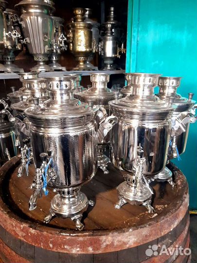 Самовар на дровах новый