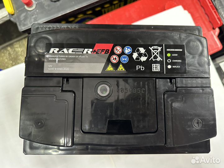 Аккумулятор Racer EFB 61 Ач 660 А обр