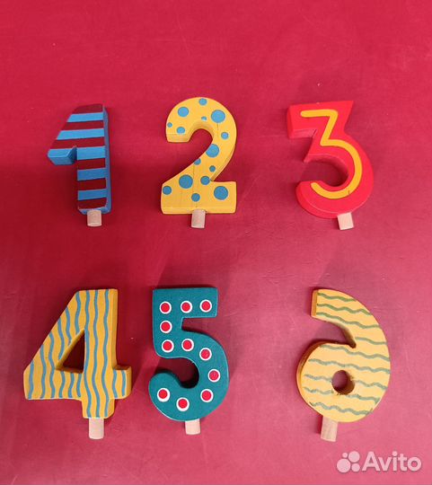 Винтажный набор деревянных подсвечников. Германия