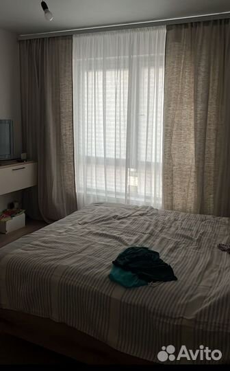 Шторы Икеа Асалие лен+хлопок широкие