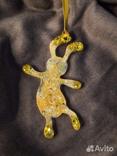 Елочные игрушки из эпоксидной смолы