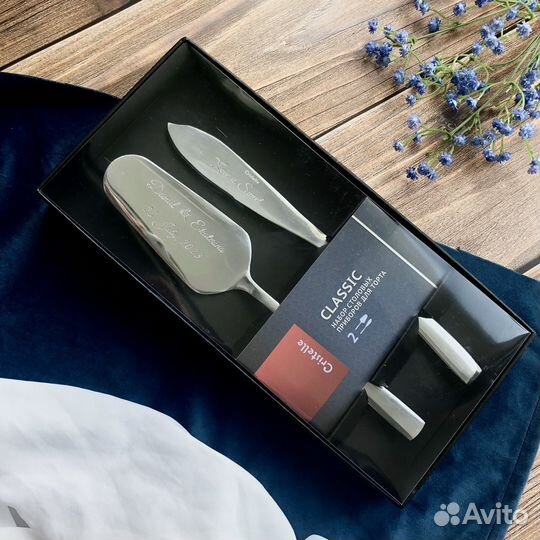 Нож и лопатка для торта