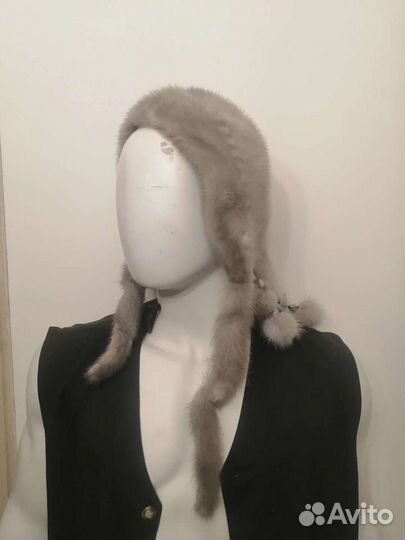 Шапка норковая, новая