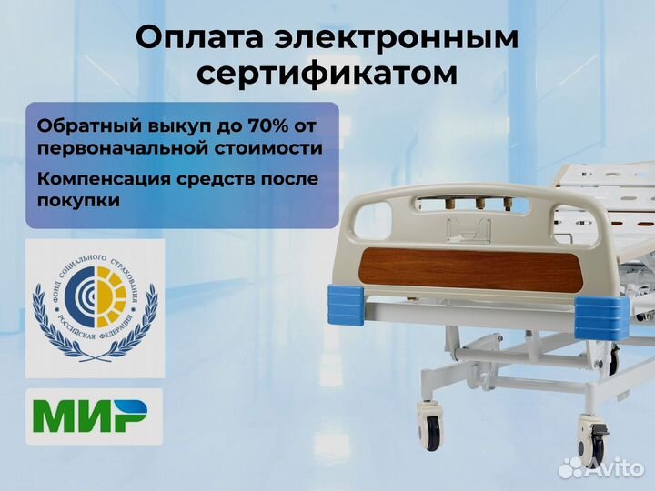 Кровать медицинская функциональная