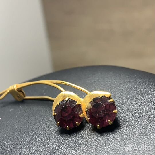 Винтажная Брошь Позолоченная Ягодки Сделано В СССР