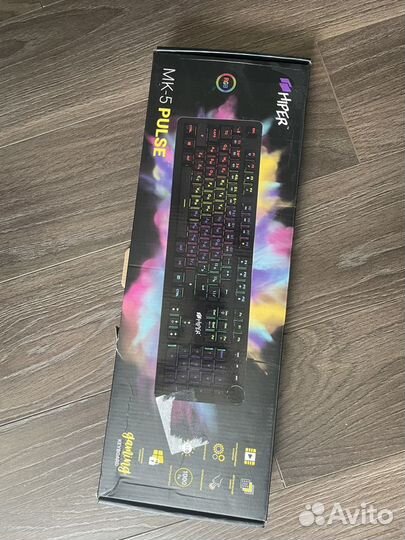 Клавиатура hiper MK-5 pulse, USB, черный