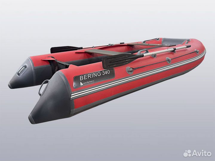 Лодка пвх (жесткое дно+киль) - Беринг 340