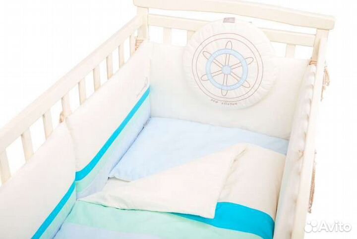 Французские бортики и постельное + одеяло, подушка