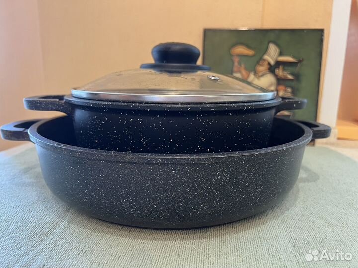 Набор бу сковородок жаровня Гайдарика