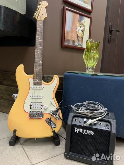 Электро-гитара Ashtone с комбоусилителем Killer