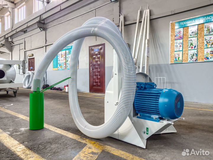 Пневматическая зернодробилка роторная