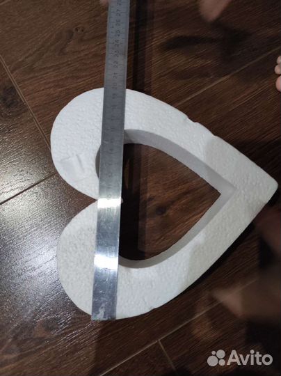 Сердце из пенопласта для творчества