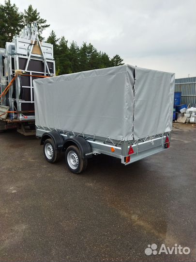 2х осн. 2,52 на 1,4м тент 1 м на 1,4 т без колес