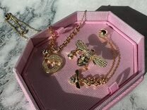 Swarovski Bee пчела колье и браслет золото новые