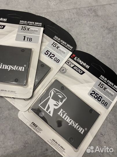 Ssd диск Kingston KC600 256 gb / 512 gb / 1 tb
