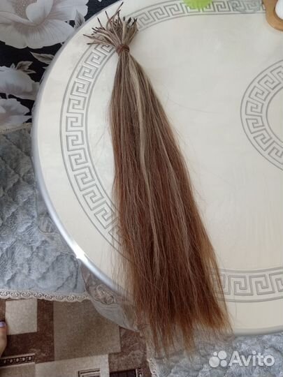 Волосы для наращивания 60 см бу