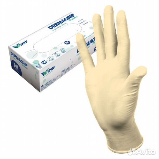 Перчатки dermagrip Латексные, Нитриловые
