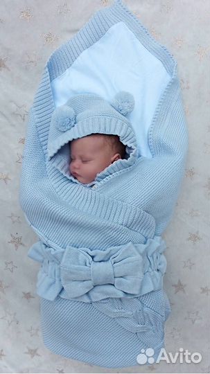 Набор на выписку вязанный новый