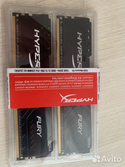 Оперативная память ddr4 hyperx fury 16gb