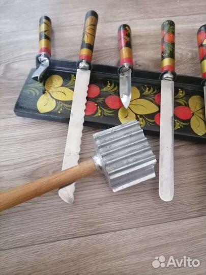 Столовые приборы СССР хохлома