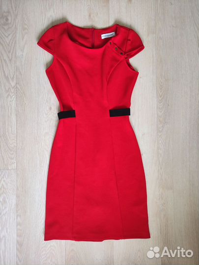 Платье красное Fervente. Р-р 40