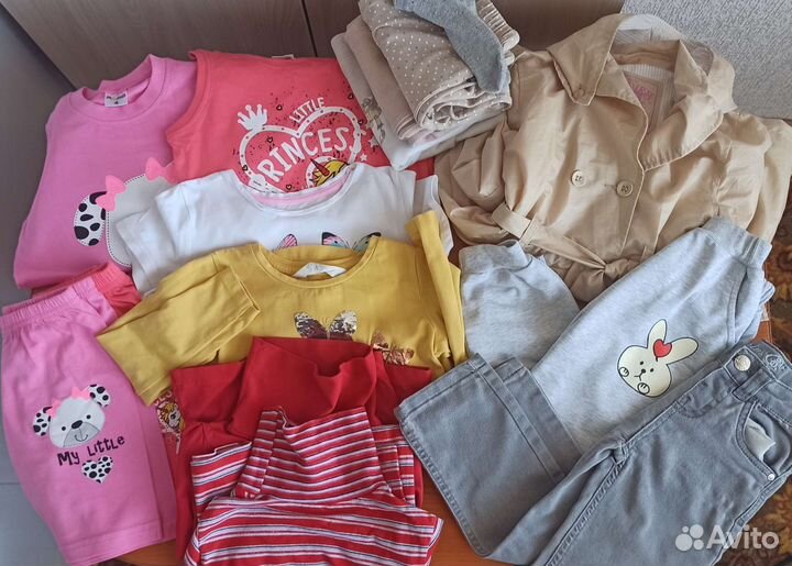 Пакет вещей одежда пакетом 98 104 девочка