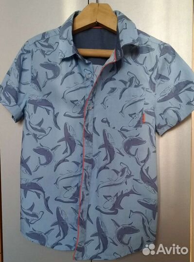 Рубашка летняя для мальчика, р. 116-122