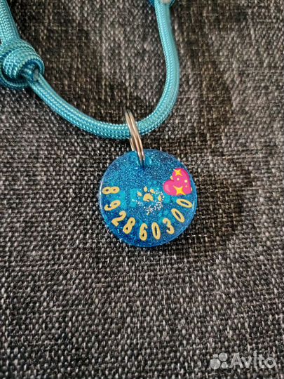 Адресник для животных из эпоксидной смолы, брелоки