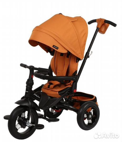 Трехколесный велосипед с ручкой Moby kids