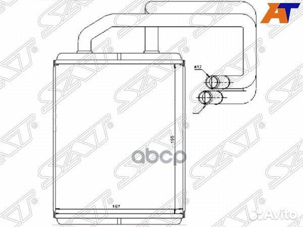 Радиатор отопителя салона KIA cerato 04-09 ST