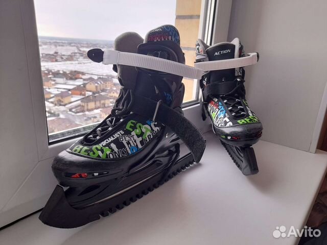 Коньки детские раздвижные 34 37